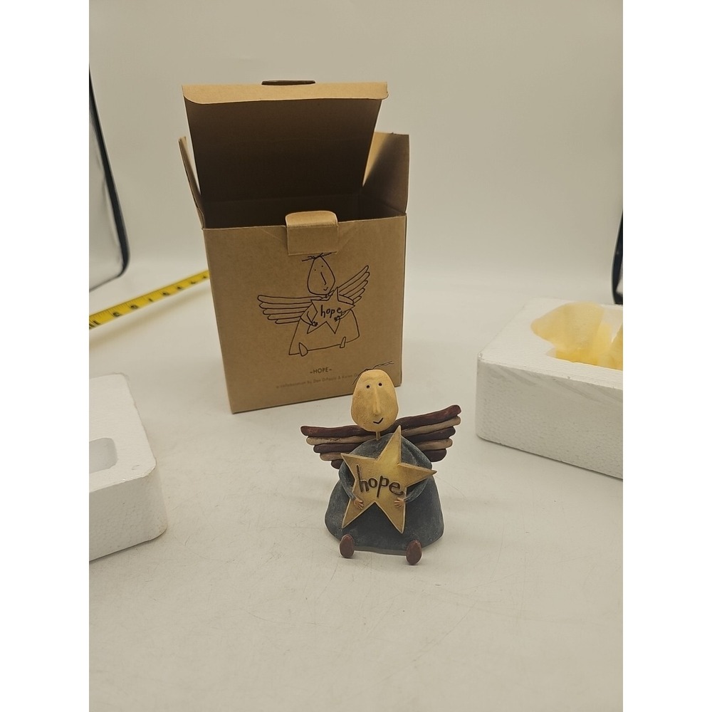 Retired Lang August Moon "Hope" Angel Figurine 2003  by Karen Good & Dan DiPaolo